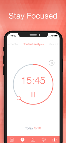 Técnica Pomodoro - Be Focused (iOS)